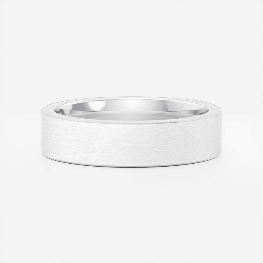 The Evander Ring - Brushed Statement Men's Wedding Band