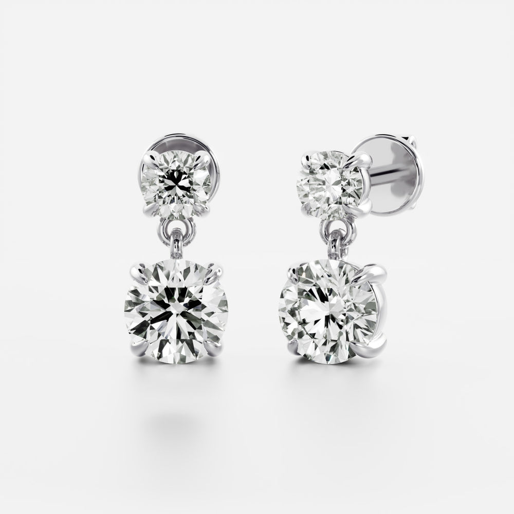 
                      
                        The Arietta Earrings - Round Double Drop Earrings
                      
                    
