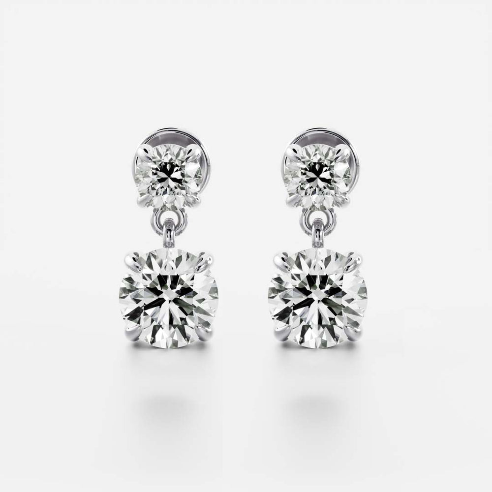 
                      
                        The Arietta Earrings - Round Double Drop Earrings
                      
                    