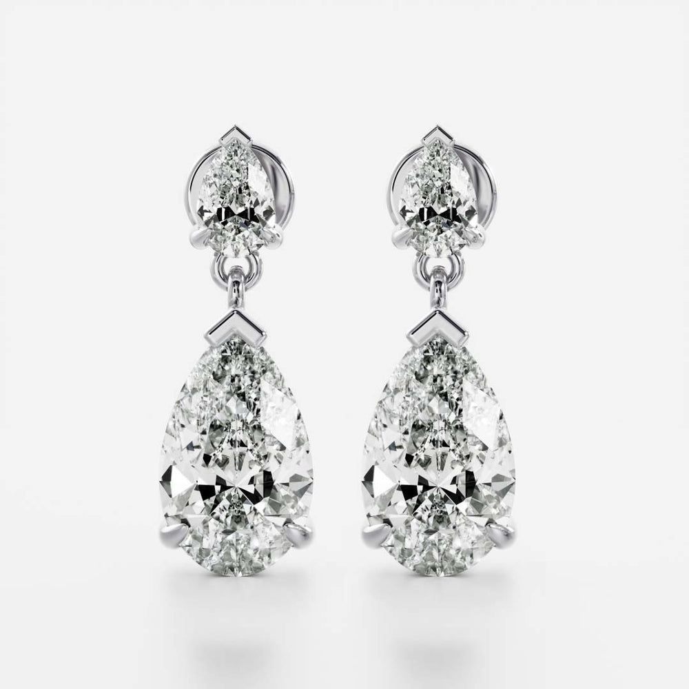 
                      
                        The Arietta Earrings - Pear Double Drop Earrings
                      
                    