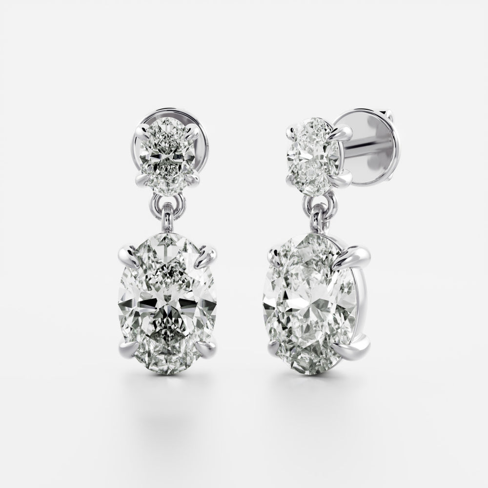 
                      
                        The Arietta Earrings - Oval Double Drop Earrings
                      
                    