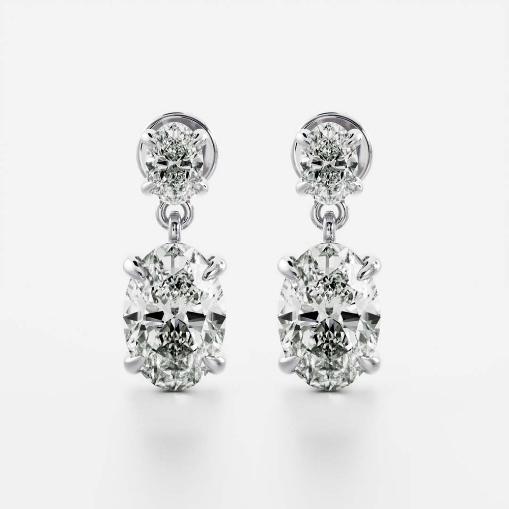 
                      
                        The Arietta Earrings - Oval Double Drop Earrings
                      
                    
