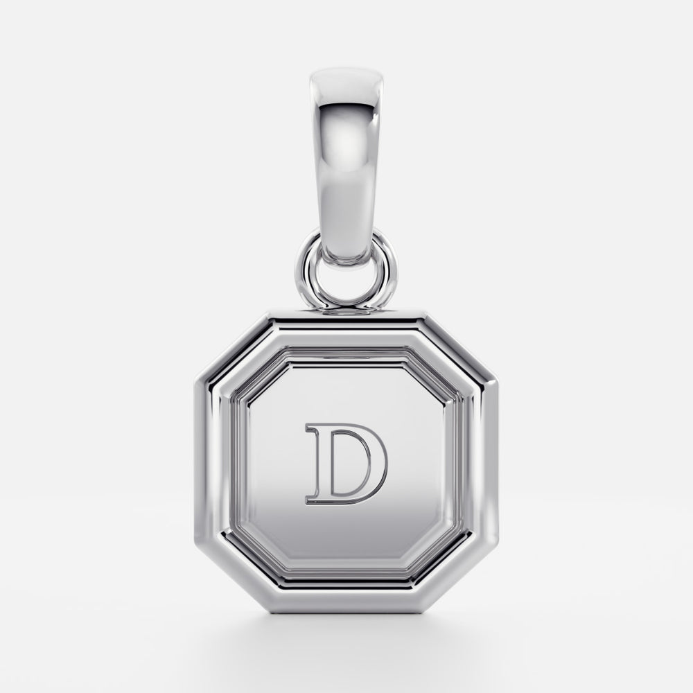 
                      
                        The Signature Octagon Letter Pendant
                      
                    