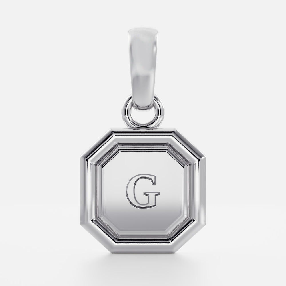 
                      
                        The Signature Octagon Letter Pendant
                      
                    