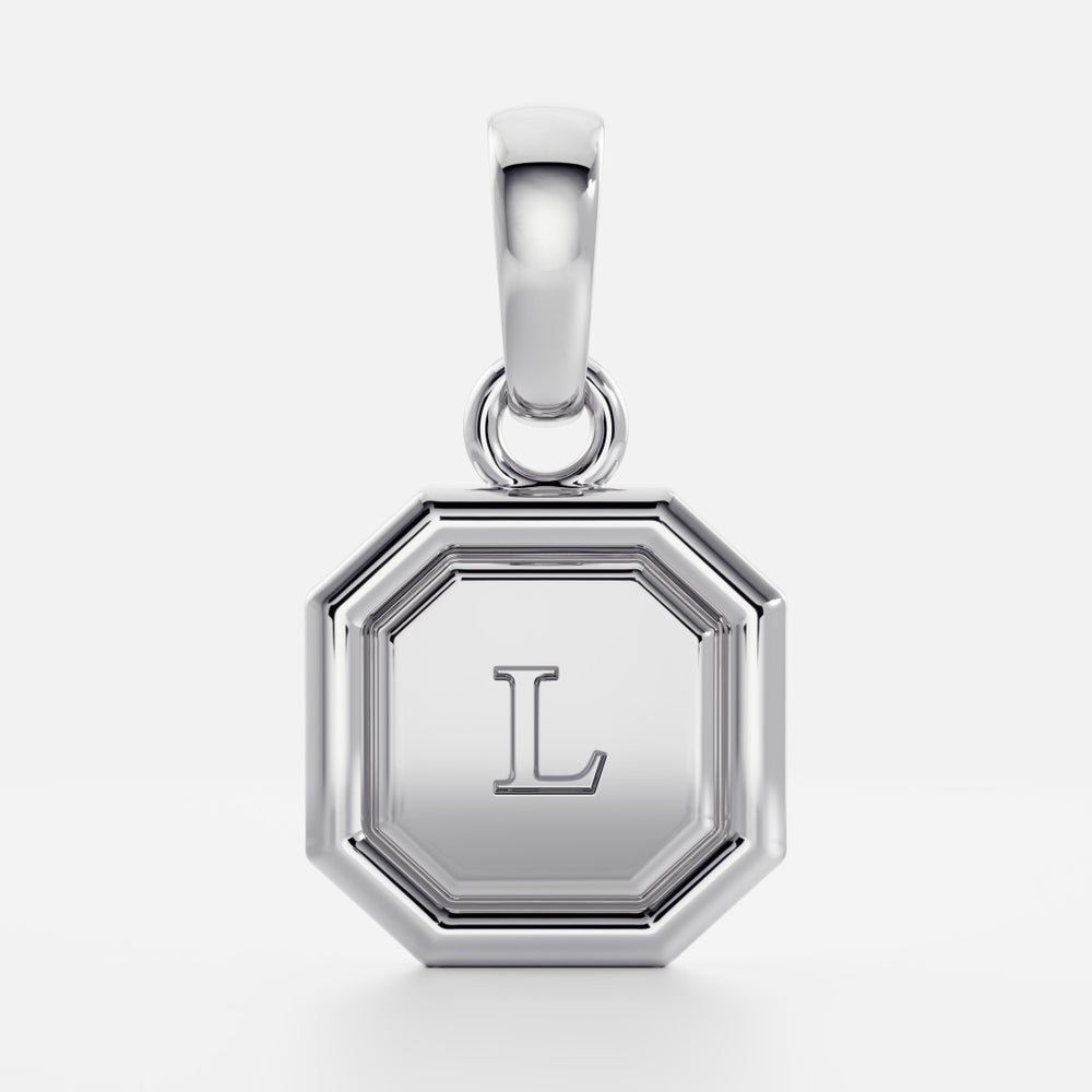 
                      
                        The Signature Octagon Letter Pendant
                      
                    