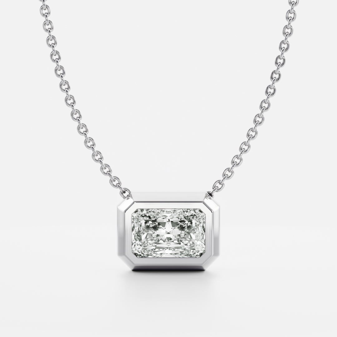 The Vera Necklace - Marquise Bezel Pendant