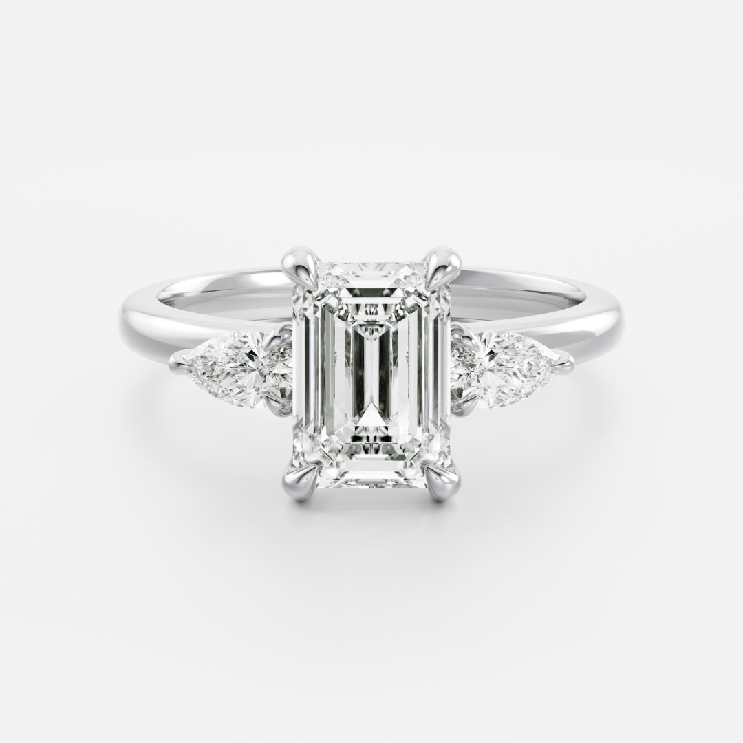 The Emilia Ring - Emerald and Pear Basket Trilogy