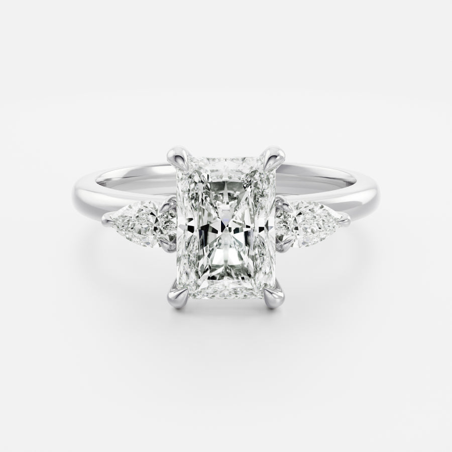 The Emilia Ring - Radiant and Pear Basket Trilogy