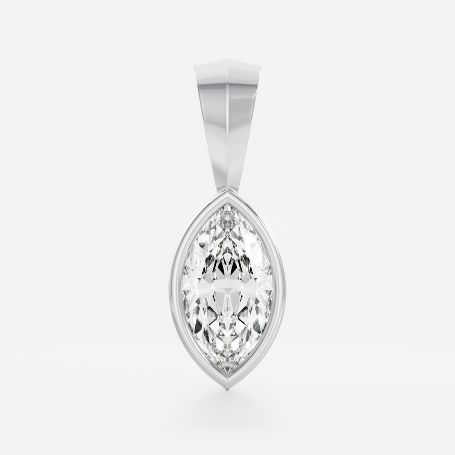 The Henley Marquise Bezel Pendant