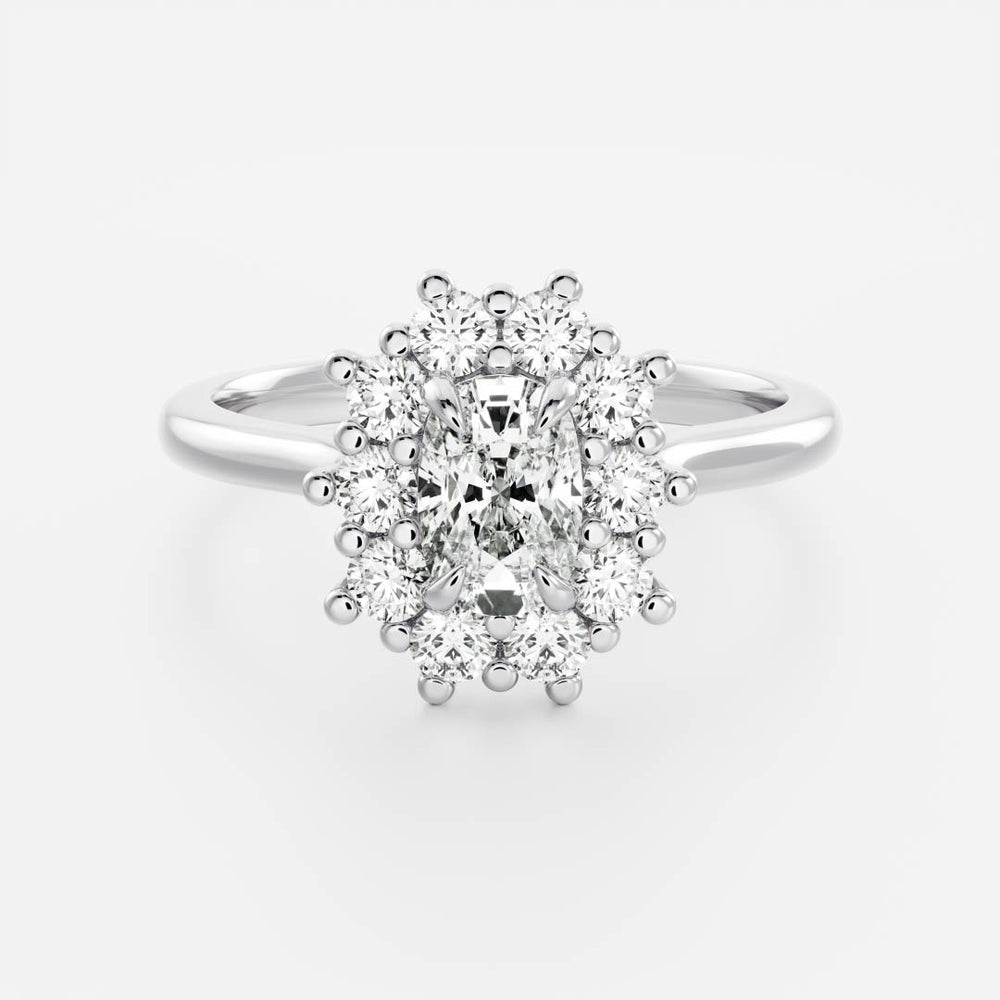 
                      
                        The Eloise Ring - Elongated Cushion Antique Halo
                      
                    