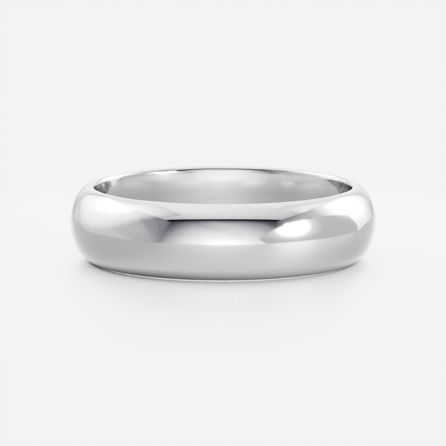 The Elias Ring - Domed Men's Wedding Band