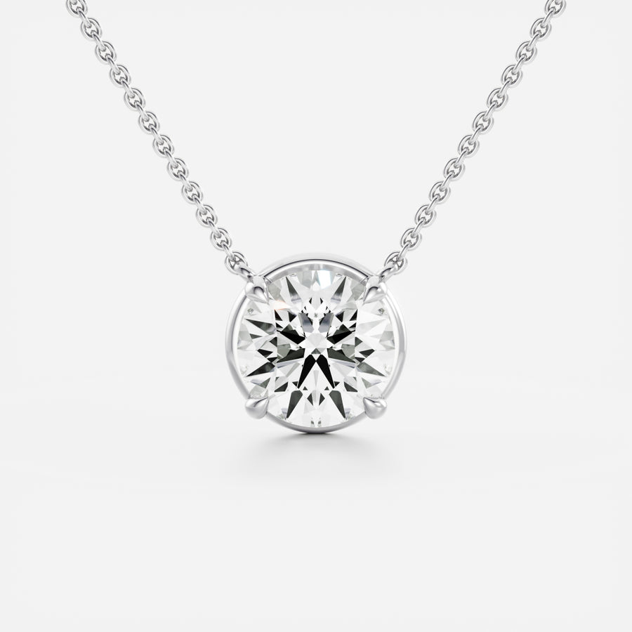 The Mara Necklace - Round Georgian Pendant