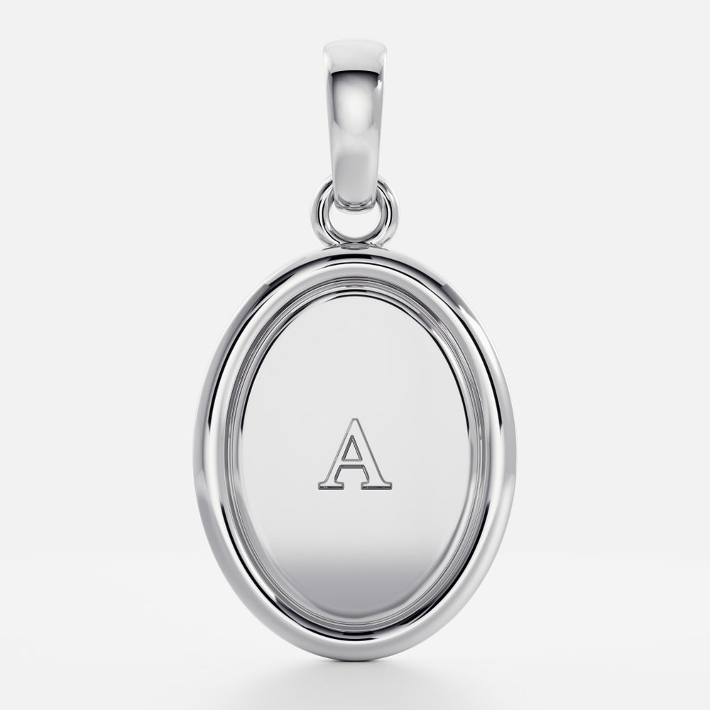 
                      
                        The Signature Oval Letter Pendant
                      
                    