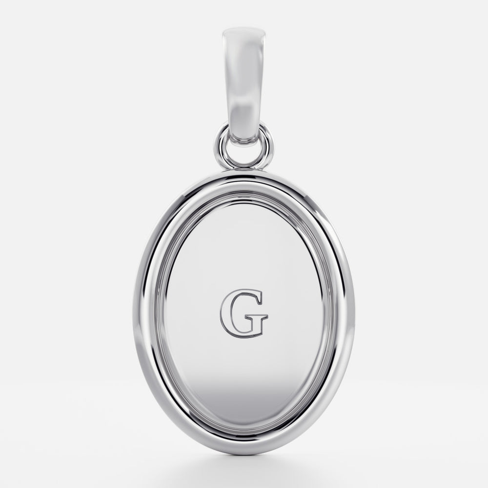
                      
                        The Signature Oval Letter Pendant
                      
                    