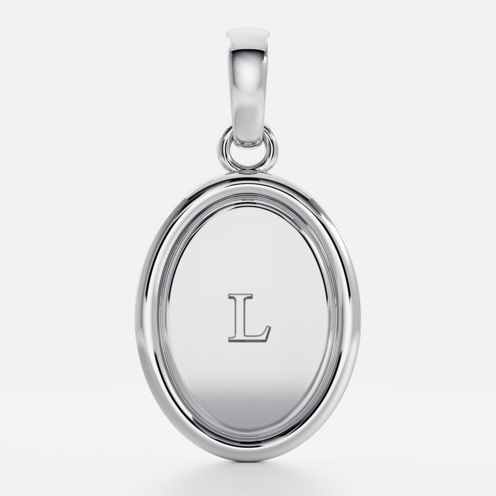 
                      
                        The Signature Oval Letter Pendant
                      
                    