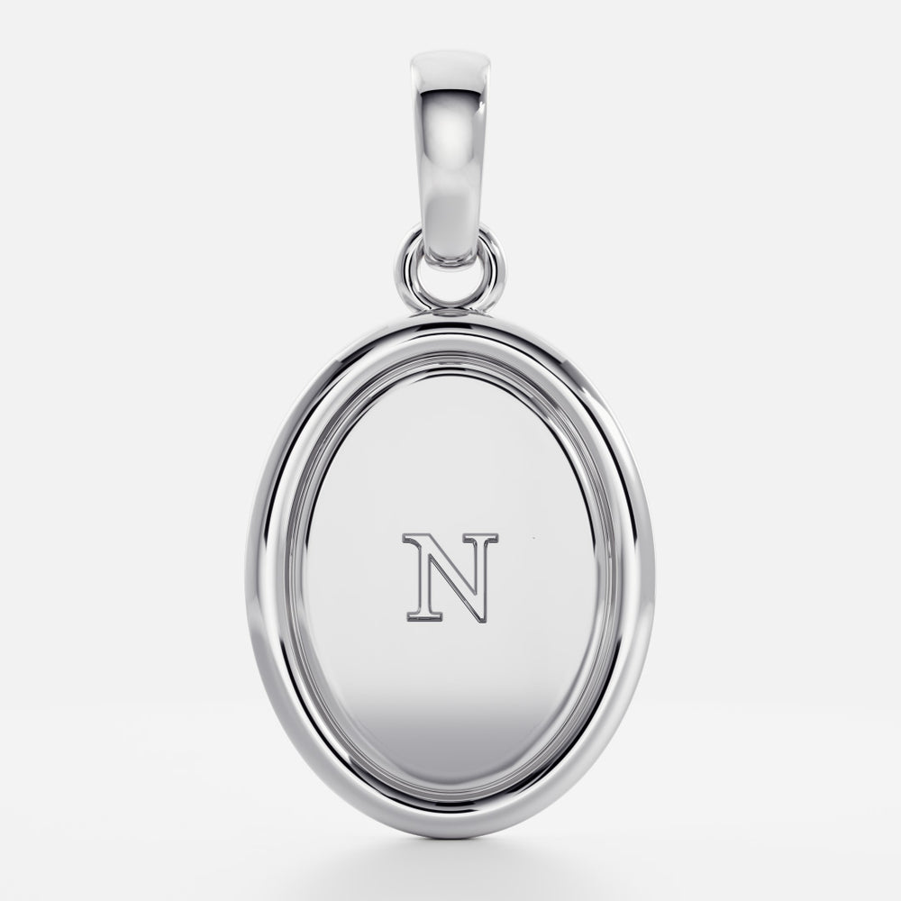 
                      
                        The Signature Oval Letter Pendant
                      
                    