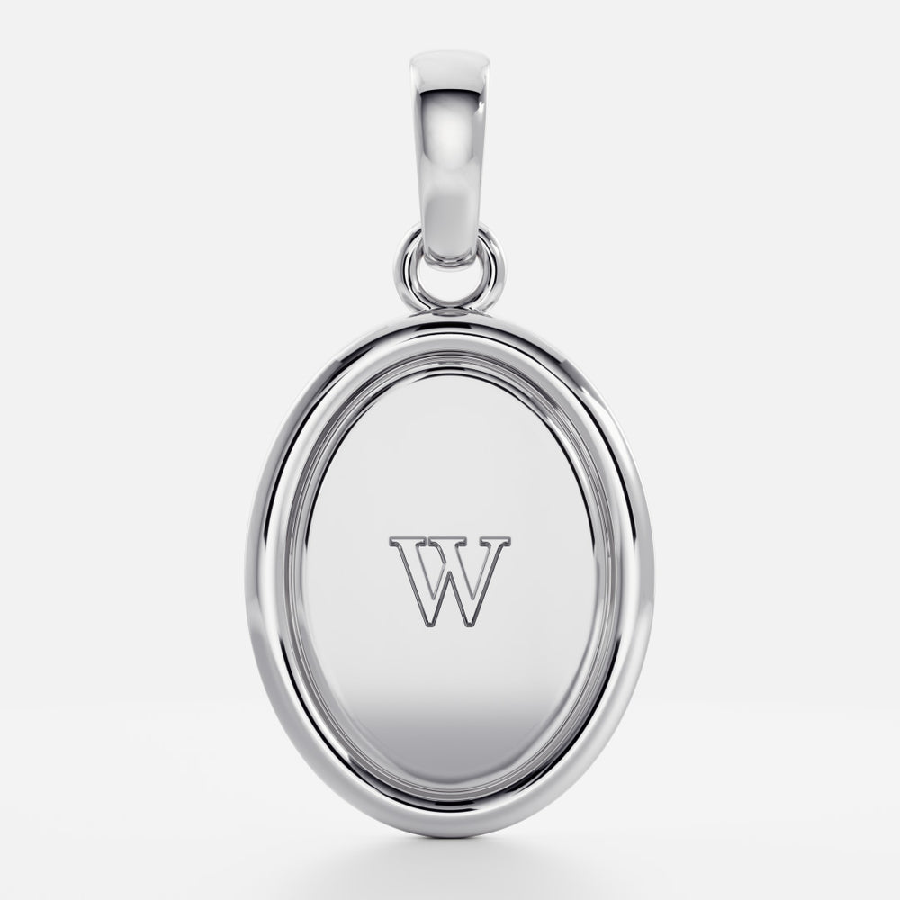 
                      
                        The Signature Oval Letter Pendant
                      
                    