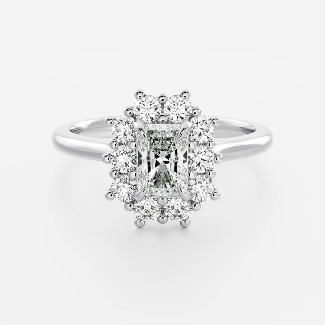 The Eloise Ring - Radiant Antique Halo - TMC Fine Jewellers