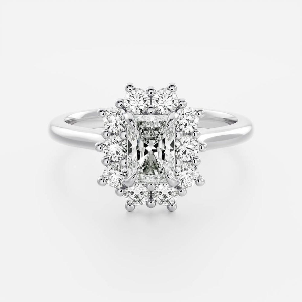 
                      
                        The Eloise Ring - Radiant Antique Halo
                      
                    