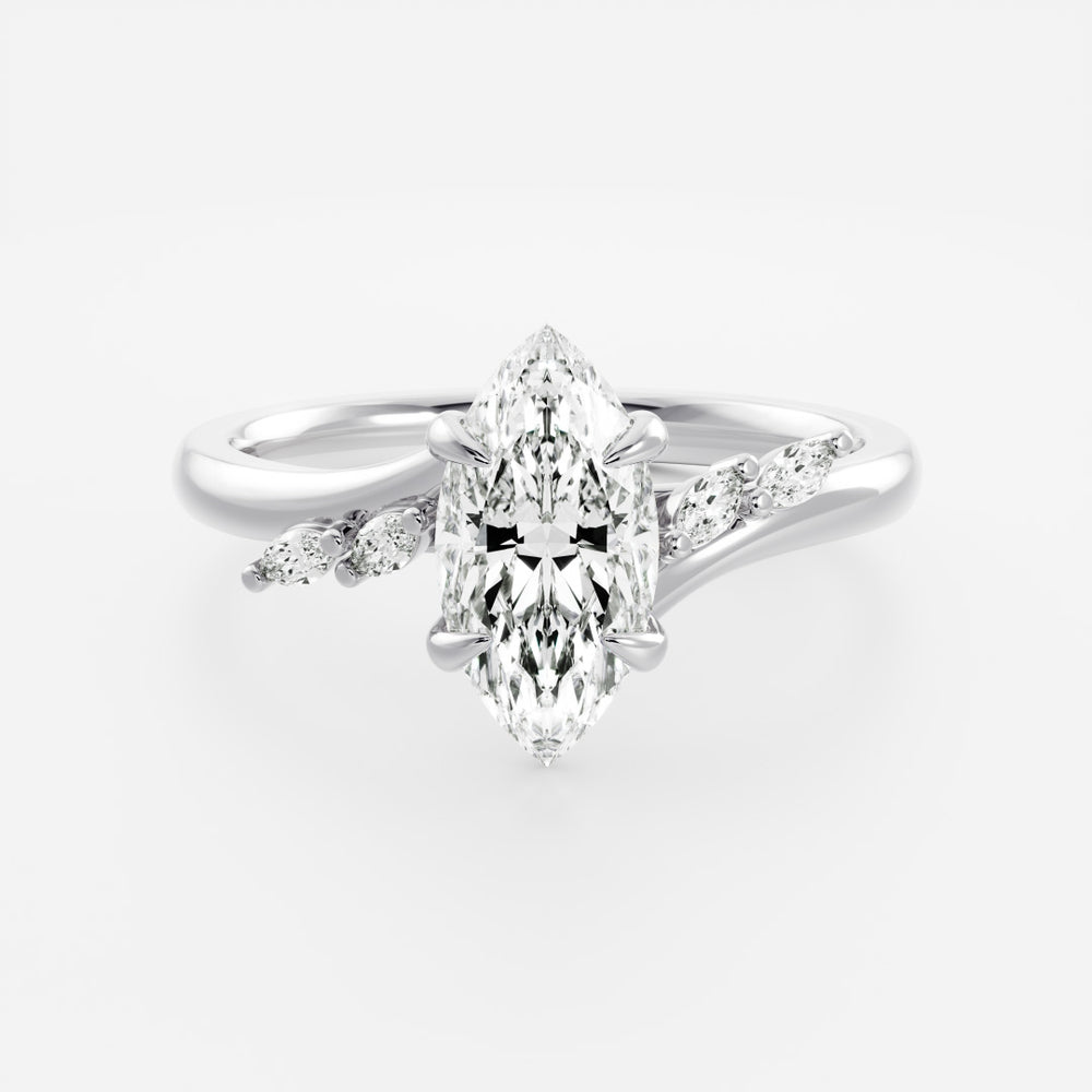 
                      
                        The Amira Ring - Marquise with Marquise Accents
                      
                    