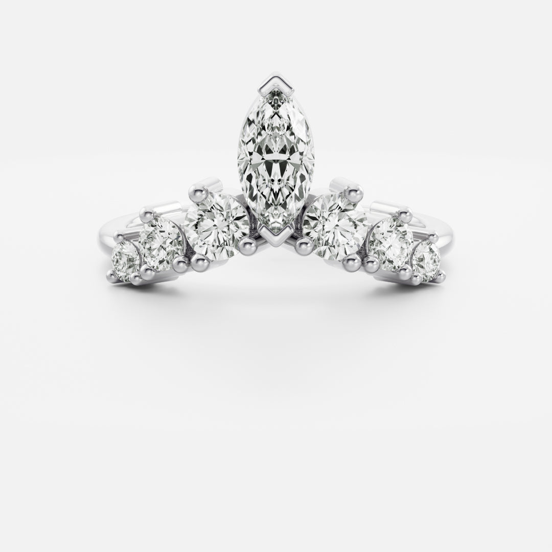 The Diana Ring - Crown Wedding Ring