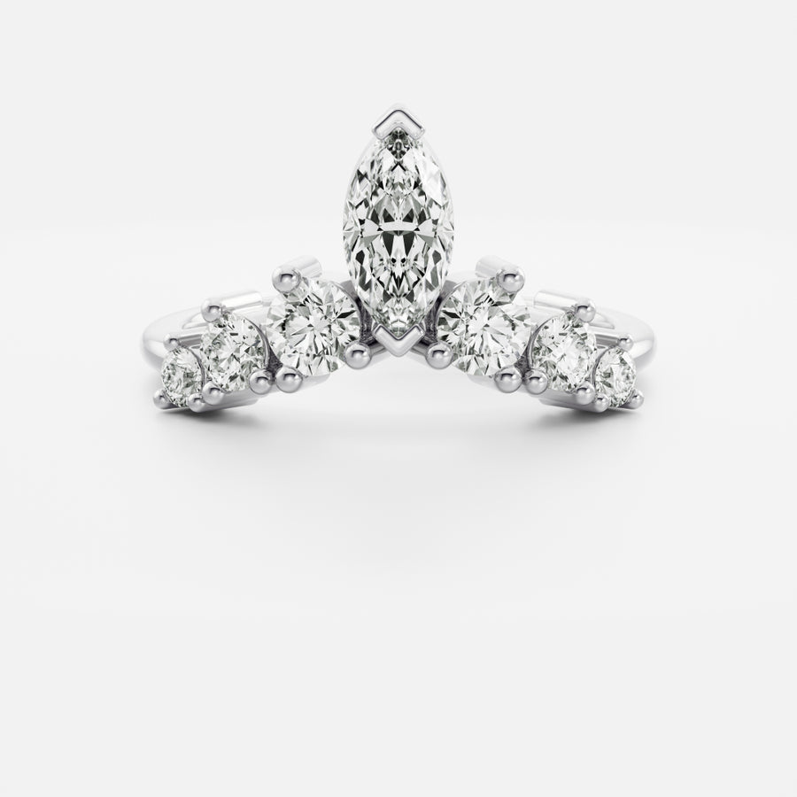 The Diana Ring - Crown Wedding Ring
