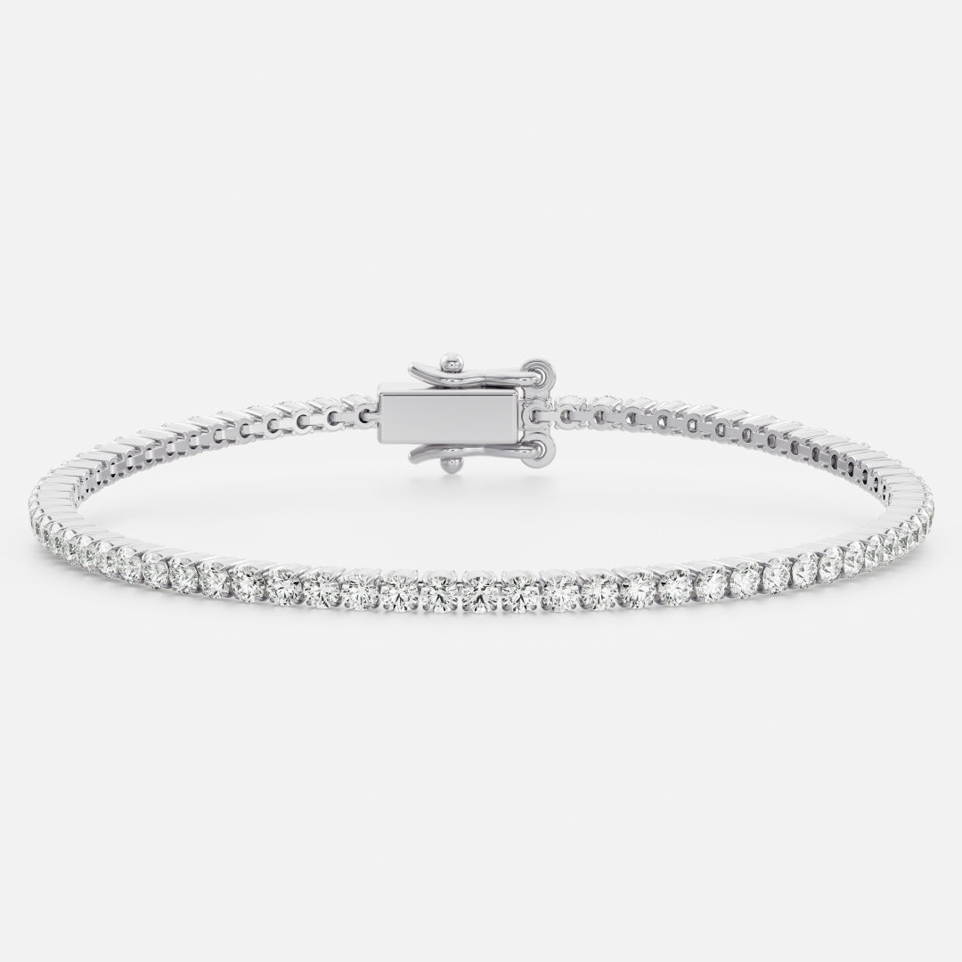 The Signature Round Prong Set Tennis Bracelet