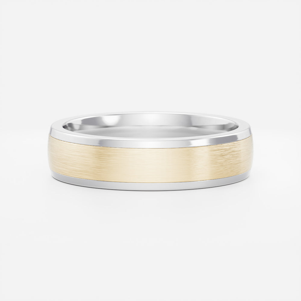 
                      
                        The Deacon Ring - Brushed Bevelled Edge Men's Ceremonial Band
                      
                    