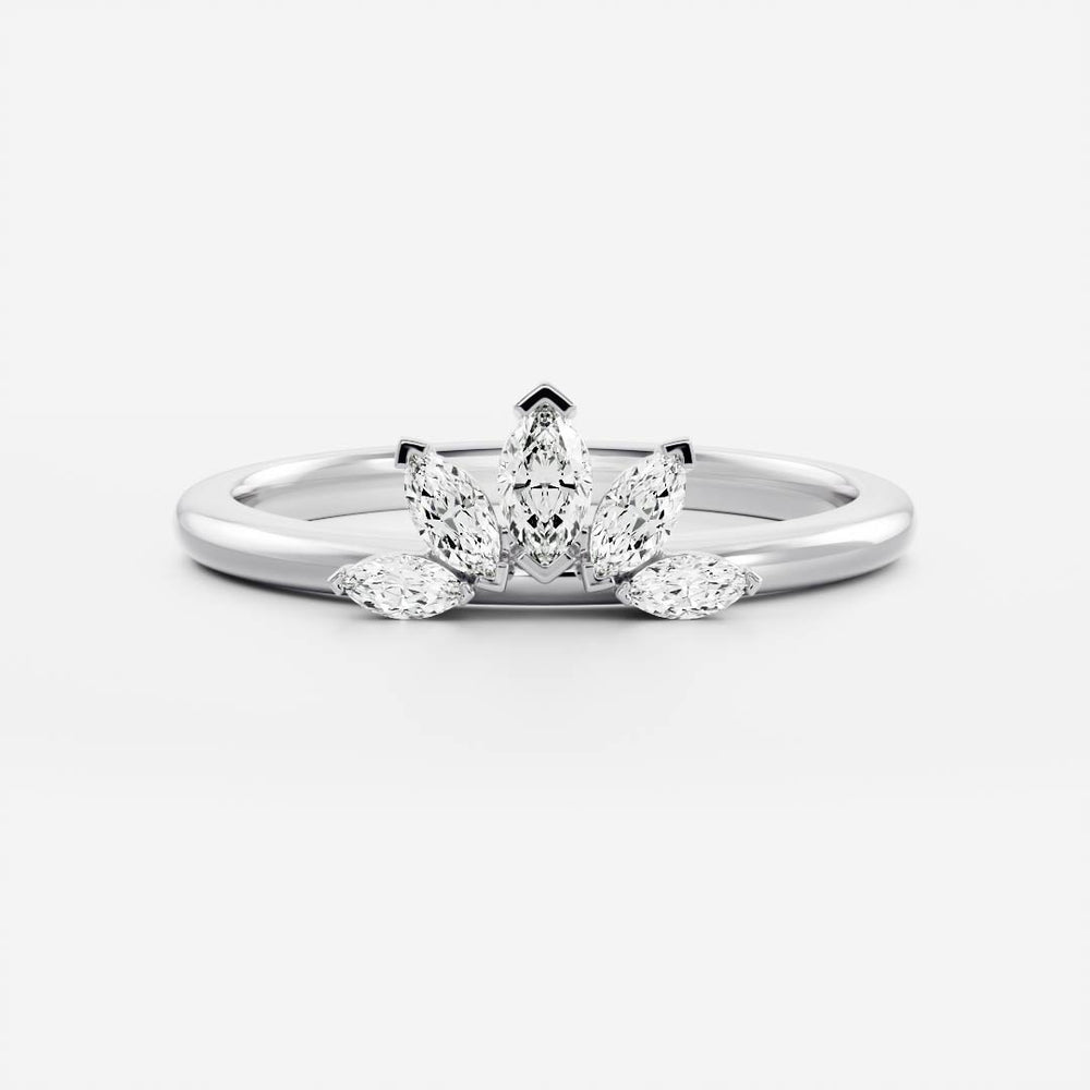 
                      
                        The Soleil Ring - Crown Wedding Band
                      
                    