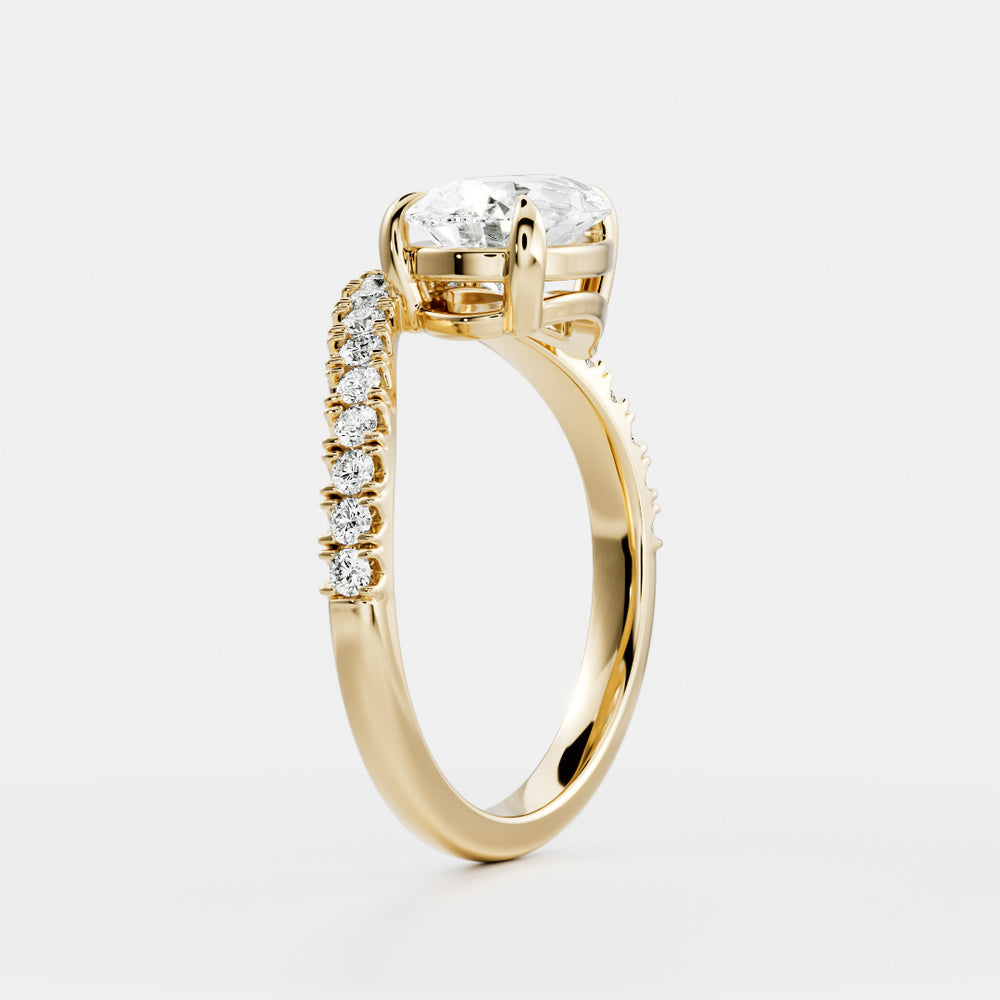 
                      
                        The Maya Ring - 1.91ct Lab Diamond Pear Curved Solitaire
                      
                    