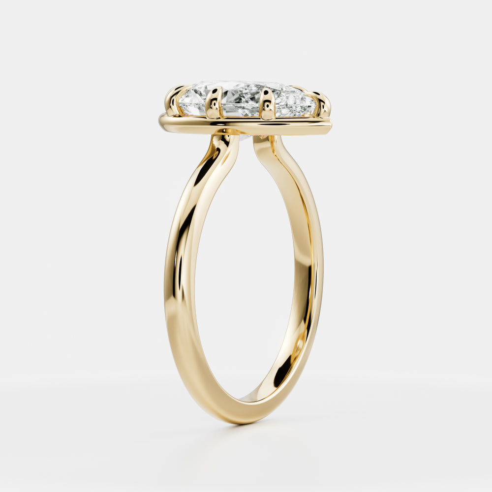 
                      
                        The Sophia Ring - Pear Georgian Solitaire
                      
                    