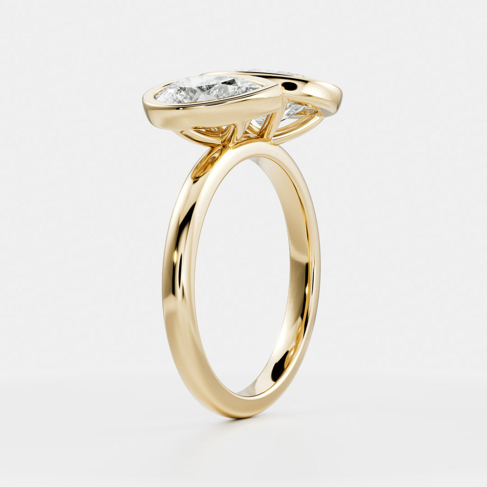 
                      
                        The Zélie Ring - Oval and Pear Bezel Toi et Moi
                      
                    