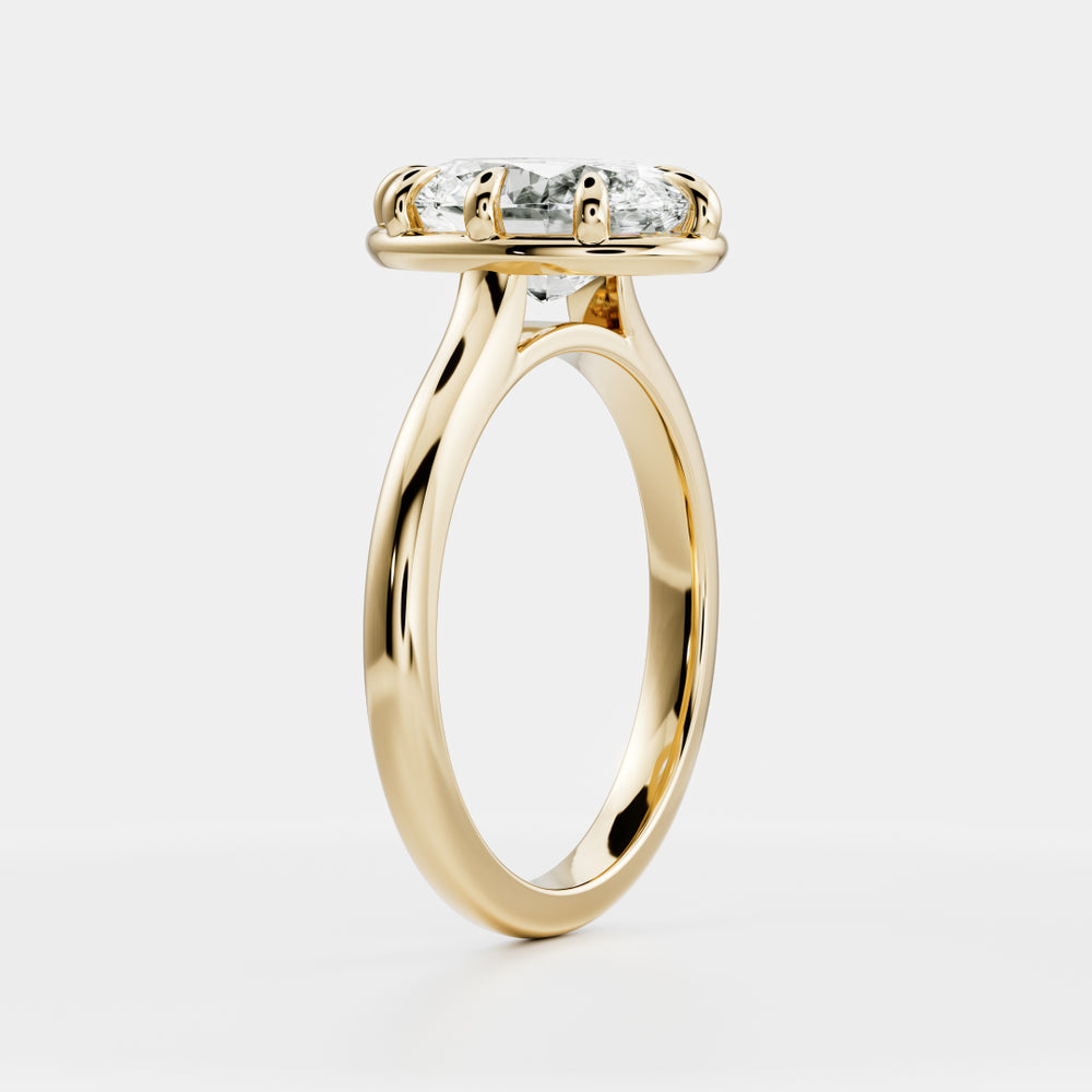 
                      
                        The Luise Ring® - Oval Cathedral Georgian Solitaire
                      
                    
