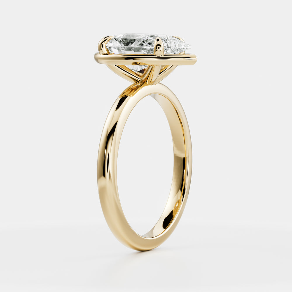 
                      
                        The Sophia Ring - Pear Georgian Solitaire
                      
                    