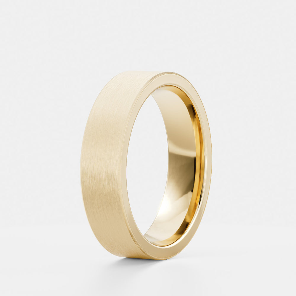 
                      
                        The Evander Ring - Brushed Statement Men's Ceremonial Band
                      
                    