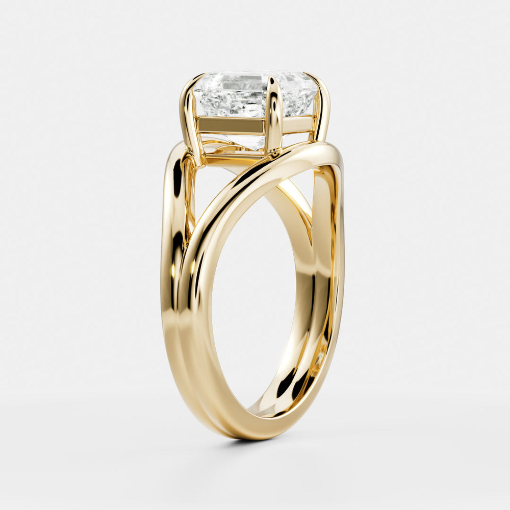 
                      
                        The Elise Ring - 1.53ct Lab Diamond Split Shank Asscher Solitaire
                      
                    