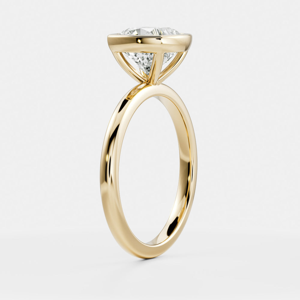 
                      
                        The Paloma Ring - Cushion Bezel Solitaire
                      
                    
