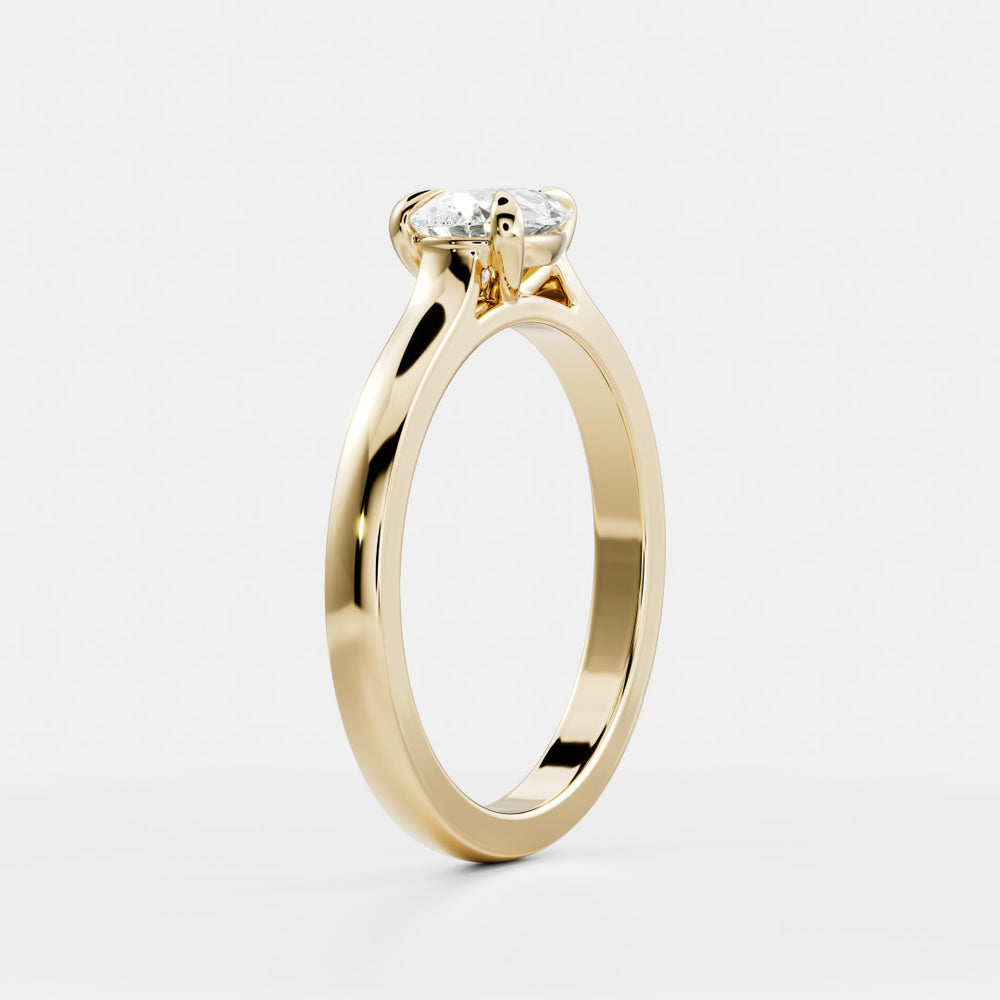 
                      
                        The Sophia Ring - East-West Pear Cathedral Solitaire
                      
                    