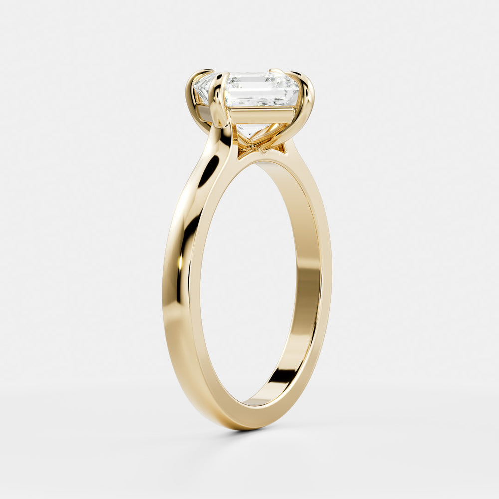 
                      
                        The Elmira Ring - East-West Asscher Cathedral Solitaire
                      
                    