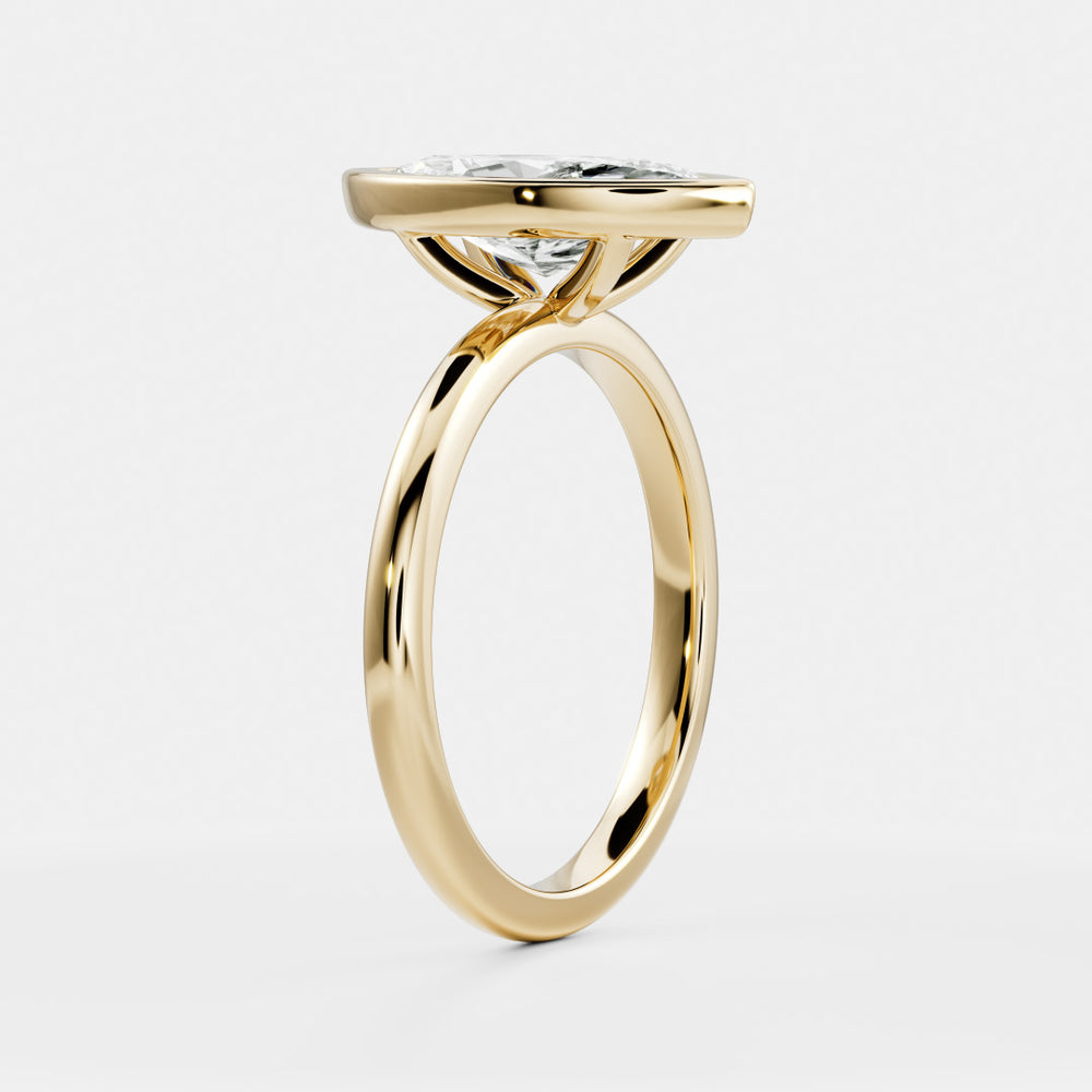 
                      
                        The Arie Ring - Marquise Bezel Solitaire
                      
                    