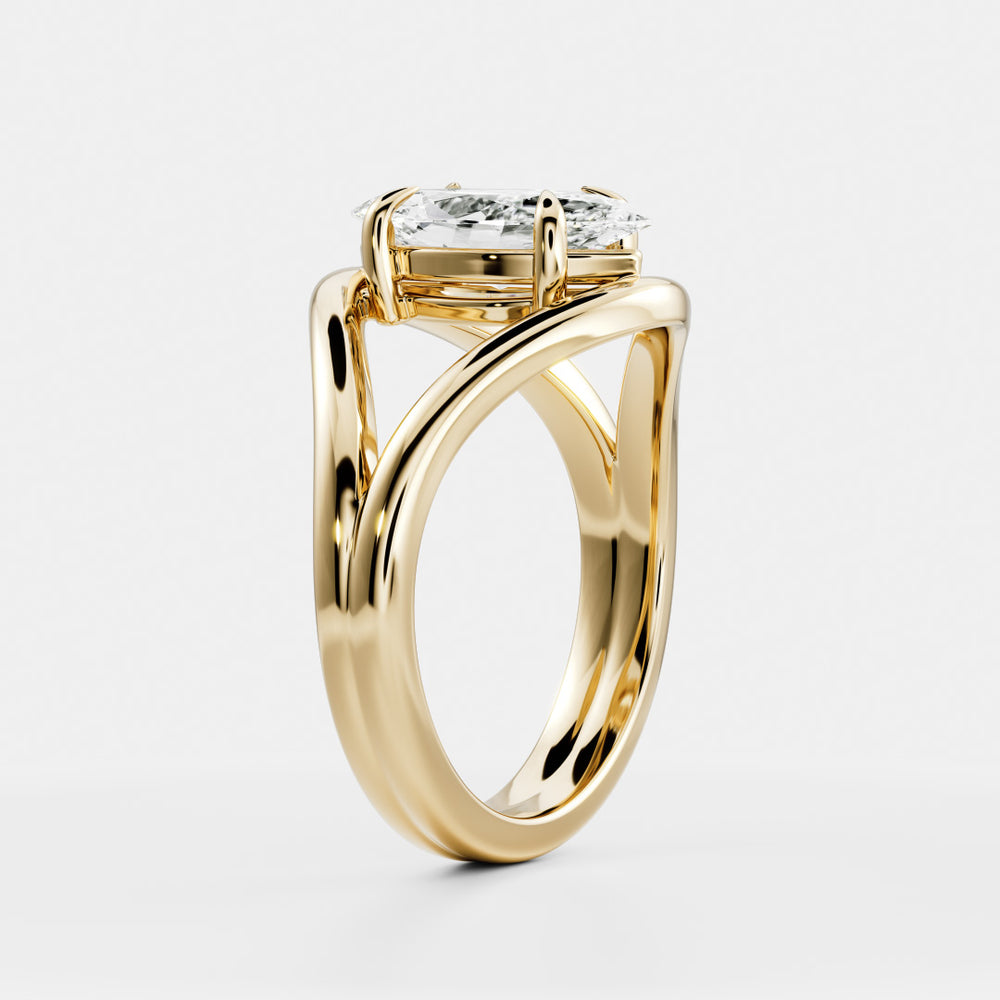 
                      
                        The Elise Ring - Split Shank Marquise Solitaire
                      
                    