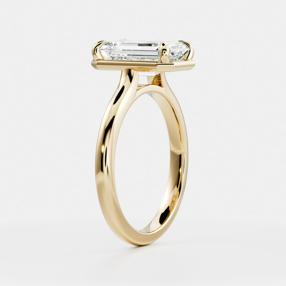 
                      
                        The Audrey Ring - Emerald Cathedral Georgian Solitaire
                      
                    