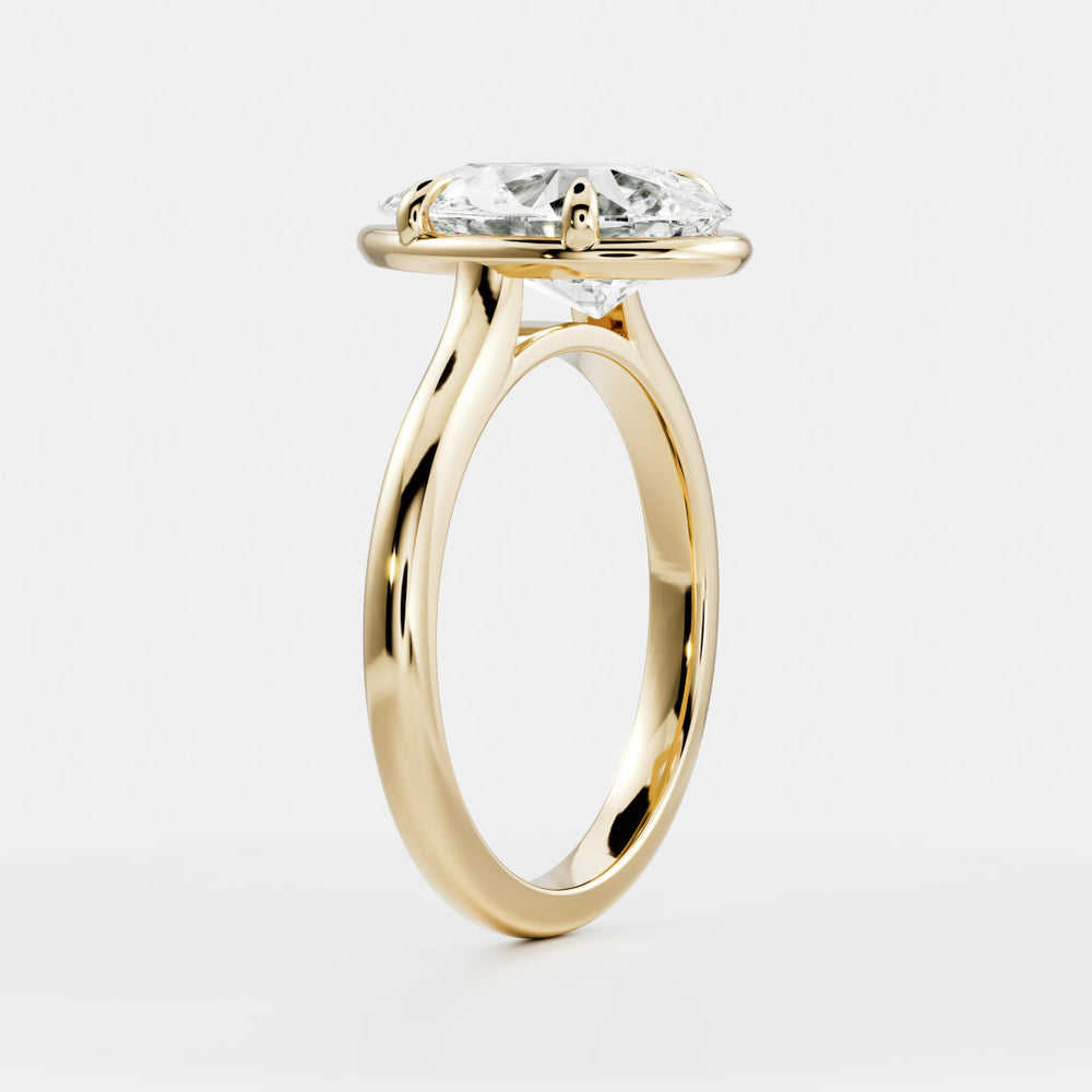 
                      
                        The Sophia Ring - Pear Cathedral Georgian Solitaire
                      
                    