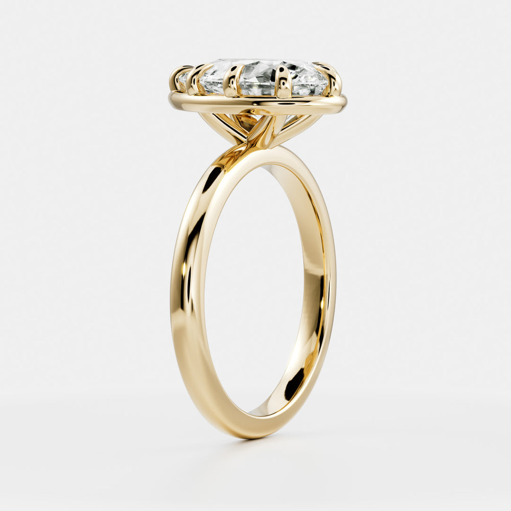 
                      
                        The Sophia Ring - Pear Georgian Solitaire
                      
                    