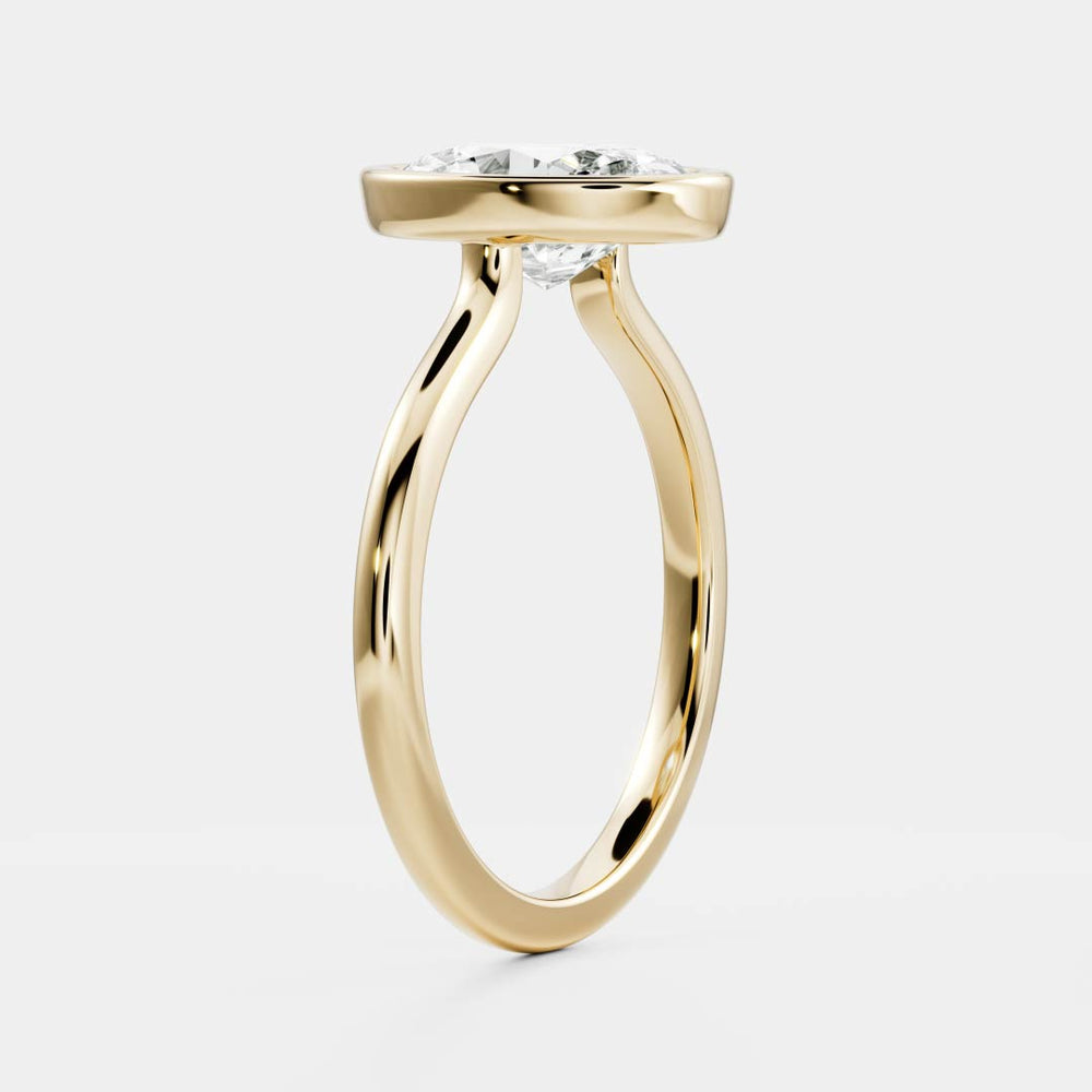 
                      
                        The Luise Ring - Oval Bezel Solitaire
                      
                    