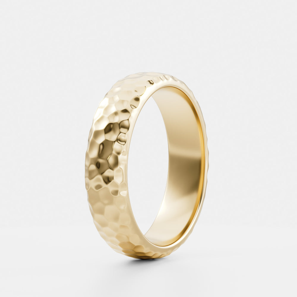 
                      
                        The Octavian Ring - Hammered Men's Ceremonial Band
                      
                    