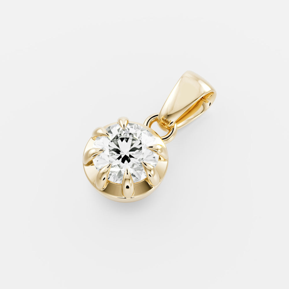 
                      
                        The Allegra 1.02ct Round Lab-Diamond Pendant
                      
                    