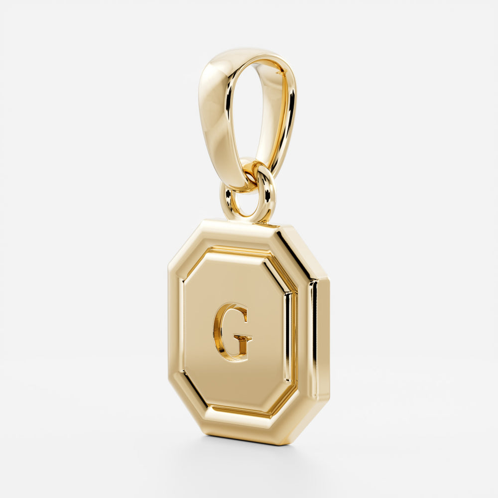 
                      
                        The Signature Octagon Letter Pendant
                      
                    