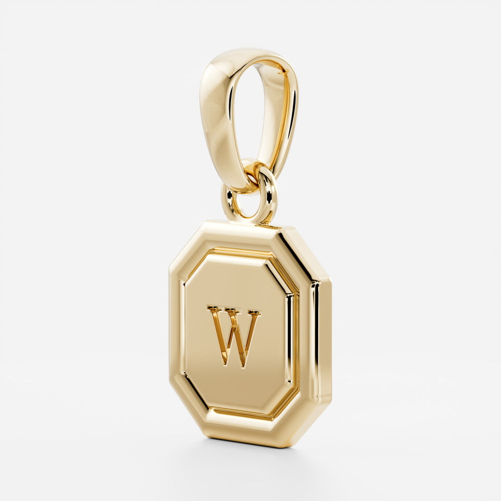 
                      
                        The Signature Octagon Letter Pendant
                      
                    