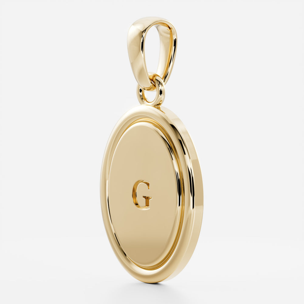 
                      
                        The Signature Oval Letter Pendant
                      
                    